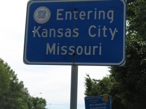 Entering Kansas City Sign
